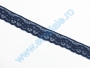 Elastic Lace, width 32 mm, Dark Navy (25 m/roll )Code:1426 - 1