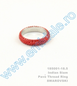 Inele Inel Swarovski Elements 185001, Marimea: 18.5, Culoare: Indian Siam (6 buc/cutie)