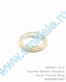 Inele Inel Swarovski Elements 185001, Marimea: 16.5, Culoare: Crystal Golden Shadow (6 buc/cutie)