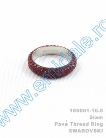 Inele Inel Swarovski Elements 185001, Marimea: 16.5, Culoare: Siam (6 buc/cutie)