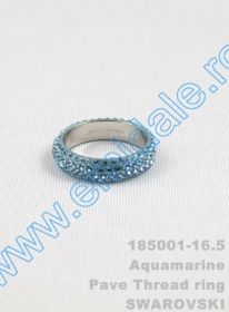 Inele Inel Swarovski Elements 185001, Marimea: 16.5, Culoare: Aquamarine (6 buc/cutie)