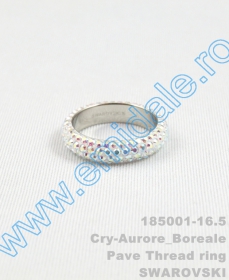 Inele Inel Swarovski Elements 185001, Marimea: 16.5, Culoare: Crystal Aurore Boreale (6 buc/cutie)