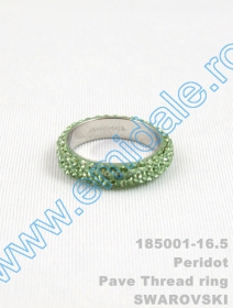 Inele Inel Swarovski Elements 185001, Marimea: 16.5, Culoare: Peridot (6 buc/cutie)
