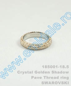 Inele Inel Swarovski Elements 185001, Marimea: 18.5, Culoare: Crystal Golden Shadow (6 buc/cutie)