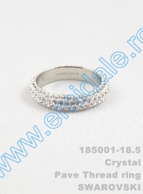 Inele Inel Swarovski Elements 185001, Marimea: 18.5, Culoare: Crystal (6 buc/cutie)
