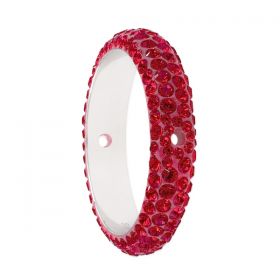 Oferta la 30 Lei + TVA - Inel Swarovski, Marimea: 18.5, Culoare: Light Siam (1 bucata)Cod:185001-18.5