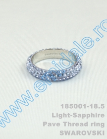 Inele Inel Swarovski Elements 185001, Marimea: 18.5, Culoare: Light Sapphire (6 buc/cutie)