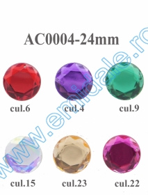 Sew-on Rhinestones - Sew-on Crystals AC0004, Size 20 mm (100 pcs/pack)