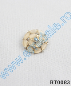 Nasturi cu Picior 118JLH-8069, Marimea 48 (100 buc/pachet) Nasturi cu Picior BT0083, Bej (10 buc/pachet)