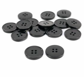 Buttons AKH3232/44 (144 pcs/pack)  - 4 Holes Buttons B2800/40 (100 pcs/pack) Color: Black