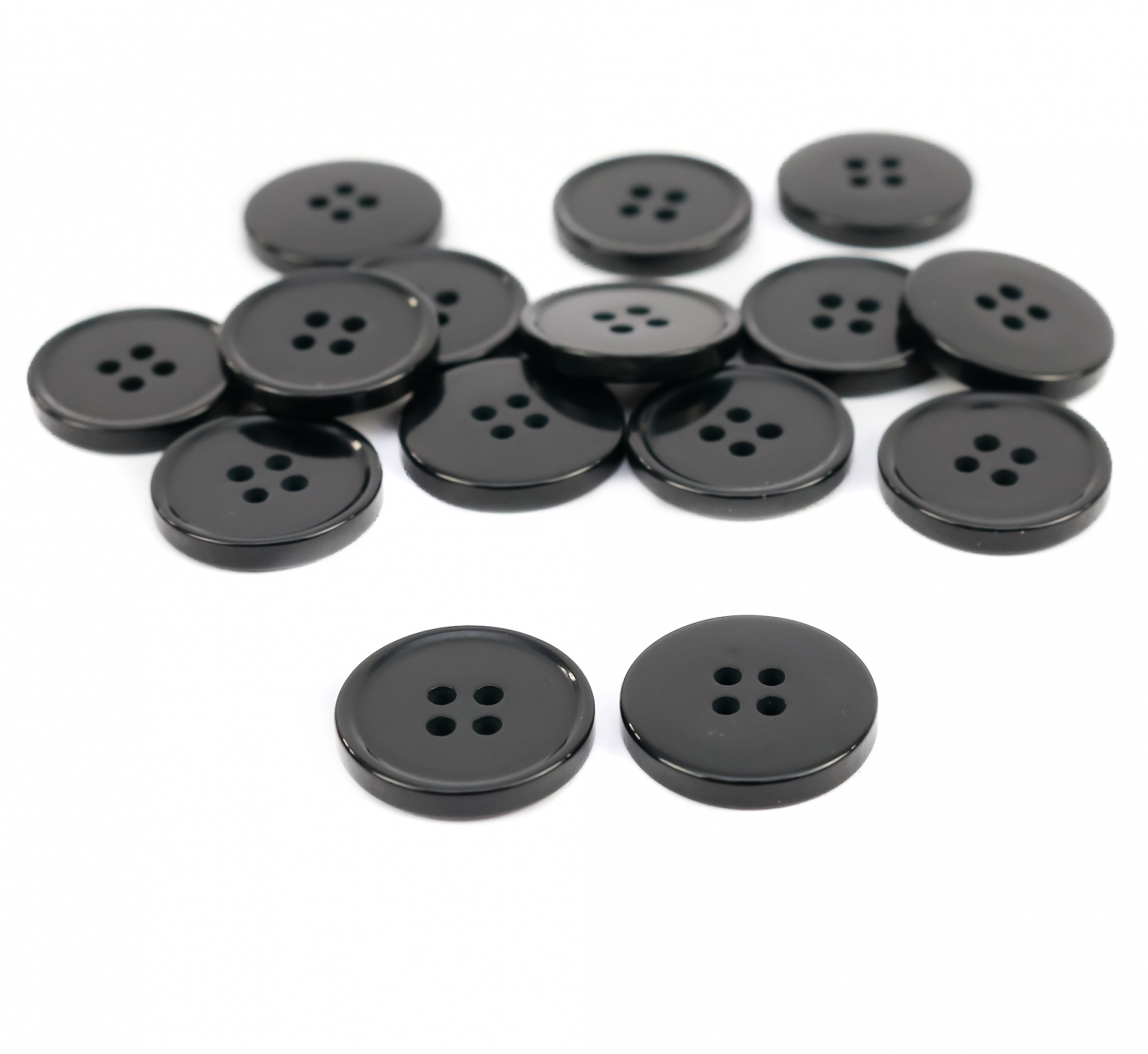 4 Holes Buttons B2800/40 (100 pcs/pack) Color: Black