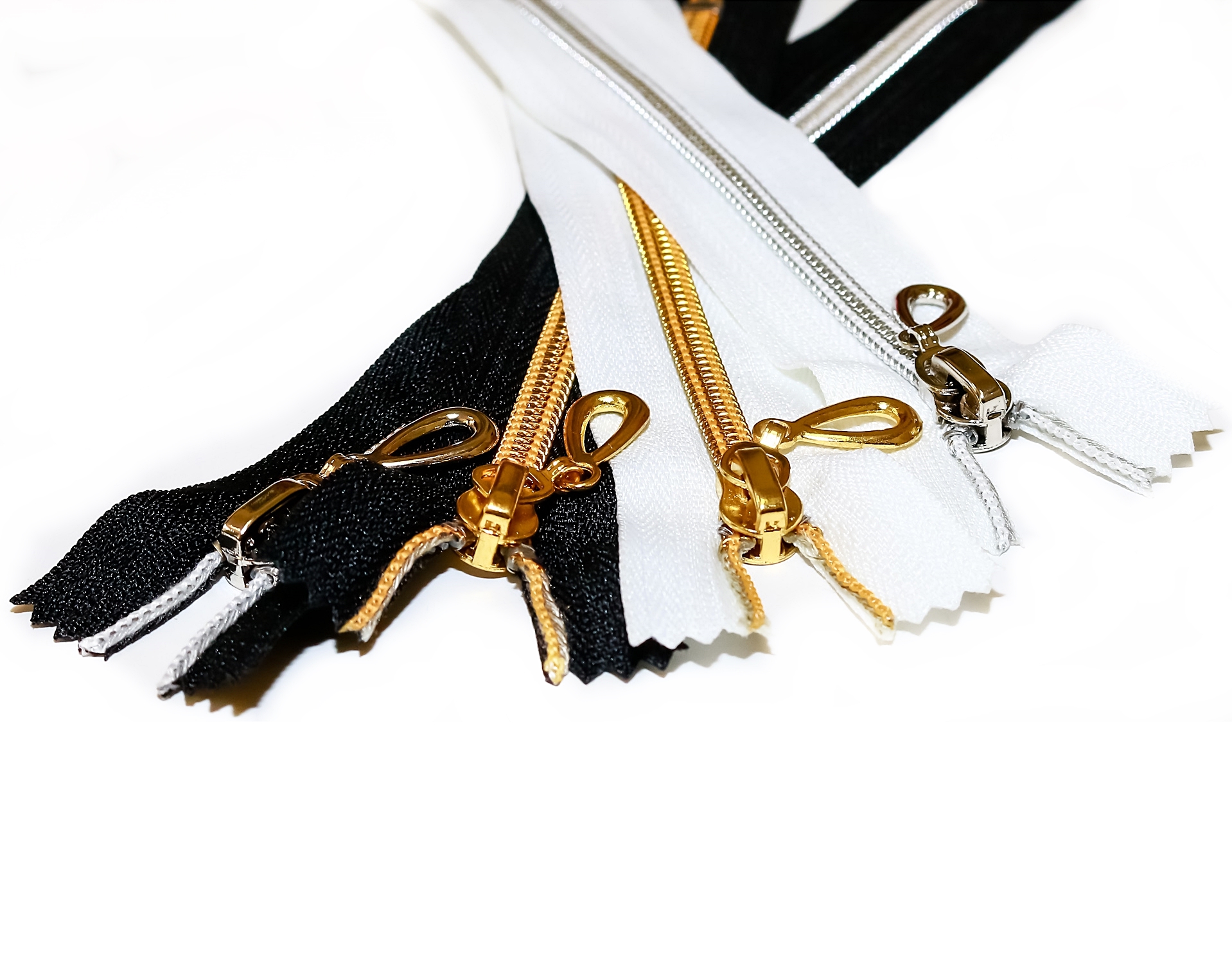 50 cm Nylon Zipper,Vacuum Plated-teeth (50 pcs/pack)