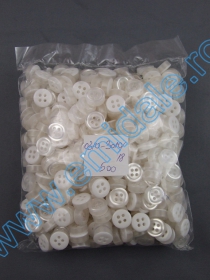 Shirt Buttons  - Buttons 0310-3010 White (500 pcs/pack)