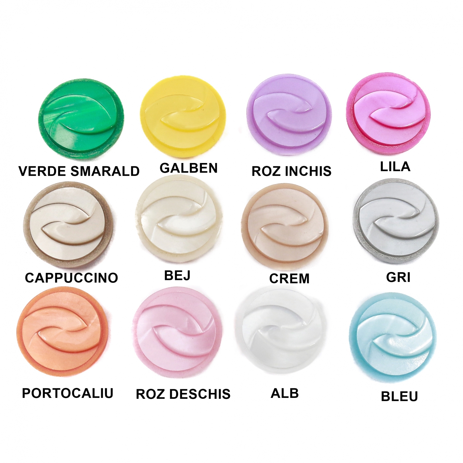 Plastic Buttons 0311-1349, Size 24 (100 pcs/pack)