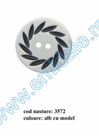 Nasture Plastic cu Picior 0311-1701/24 (100 bucati/punga) - Nasturi cu Doua Gauri 3572/54 (25 buc/punga)