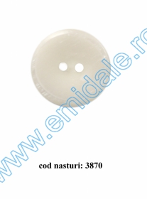 Nasture Plastic 0315-6548/60 (100 bucati/punga) - Nasturi cu Doua Gauri 3870/54 (25 buc/punga)