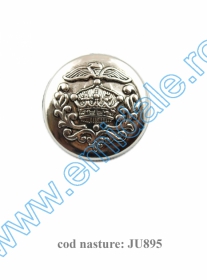 Nasturi Metalizati cu Picior S630/34 (100 buc/pachet) Nasture Plastic Metalizat JU895/32 (100 buc/punga)