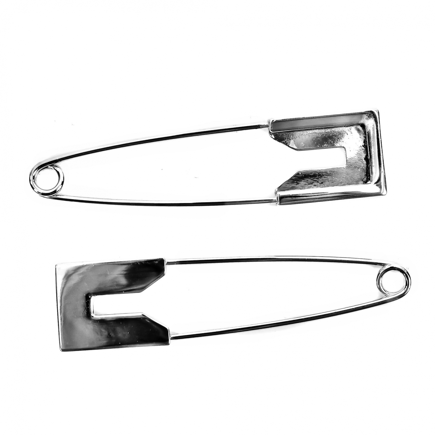 Silver Decorative Safety Pins, 7.3 cm (10pcs/pack)