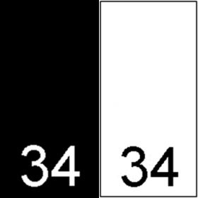 Etichete Tesute Marime: 44 (250 bucati/pachet) - Etichete Tesute Marime: 34 (250 bucati/pachet)  