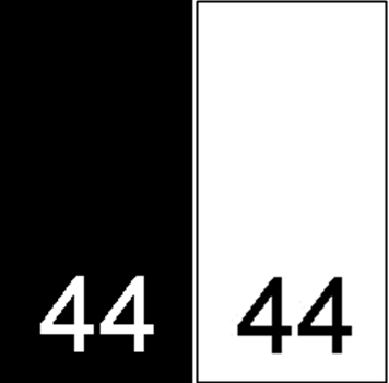 Etichete Tesute Marime: 44 (250 bucati/pachet)