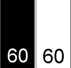 Etichete Tesute - Marimi  - Etichete Tesute Marime: 60 (250 bucati/pachet) 