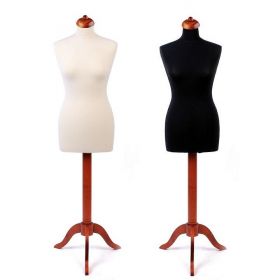 Bust Croitorie Poliuretan, Femeie, Marime 46, Ecru, Negru, - Model Baza Rotunda - Bust Croitorie Poliuretan, Femeie, Marime 36-38 (Alb, Negru) 