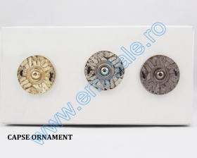 Capse de Cusut din Metal, 22 mm, Nichel, Auriu, Gun-metal (100 seturi/pachet) - Capse de Cusut Decorative, 30 mm, Auriu, Argintiu, Negru (50 perechi/punga)