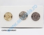 Capse de Cusut Decorative, 30 mm, Auriu, Argintiu, Negru (50 perechi/punga) - 1