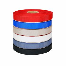 Decorative Ribbon with Metallic Thread, width 37 mm (25 meters/roll) Code: 1717 - Gross Graine Poliester Ribbon, width 25 mm  (100 m/roll)