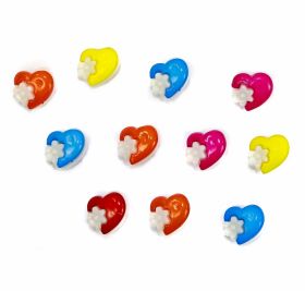 Plastic Buttons ART13-107, Size 22 (25 pcs/pack) - Plastic Buttons 99-HH, Size 24 (25 pcs/pack)