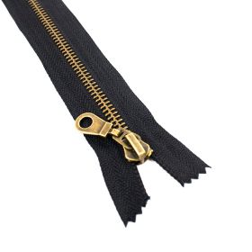 Metallic Zippers -  18 cm Metallic Zipper with 5 mm Teeyh (50 pcs/pack)