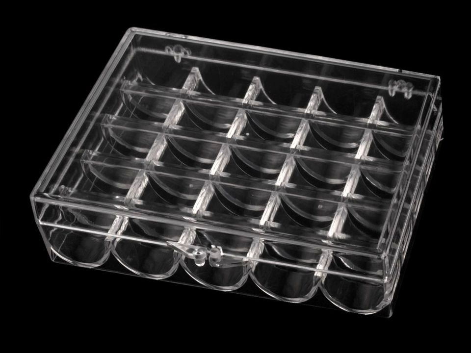 Plastic Box for Bobbins, 10 x 12 x 2.7 cm