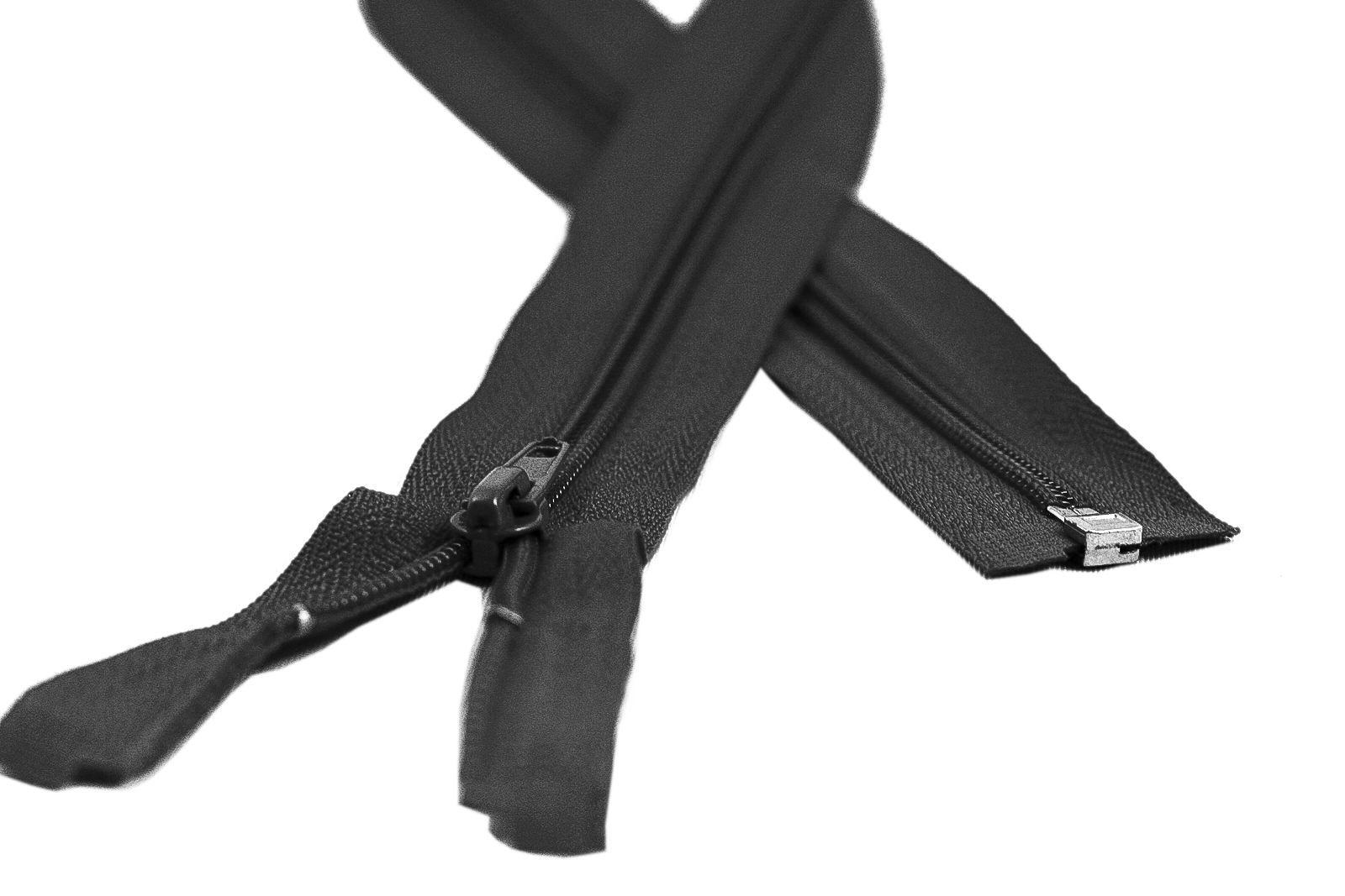 90 cm Nylon Zipper, Black (100 pcs/pack)