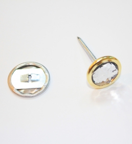 Cover Buttons, Size: Lin 36 (500 sets/pack)  - Upholstery Buttons with Acrylic Stone, Size: Lin 32 (500 sets/pack) 