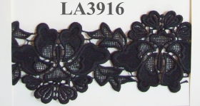 Dantela 0620-6158 (15 yards/rola) Dantela (8.96 m/rola) Neagra