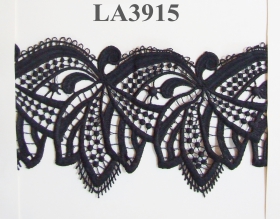 Pasmanterie 3D, latime 6 cm (13 metri/rola)Cod: WTP256 - Dantela, latime 100 mm, Neagra (9.144 m/rola)Cod: LA3915