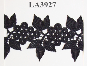 Dantela J10646 (24 yards/rola) Alb Dantela (9.144 metri/rola) Neagra