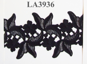 Dantela 21816 (25 m/rola) Dantela (9.144 metri/rola) Neagra