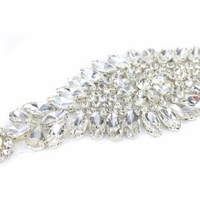 Aplicatii Vestimentare, Multicolore, lungime 17.5 cm (4 bucati/pachet) Aplicatii cu Cristale, 31x6 cm (1 buc/pachet)Cod: MT0306