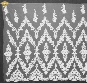 Metraje Rochii de Mireasa Dantela 13562, Culoare: Alba, (1 metru)