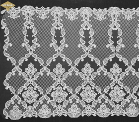 Metraje Rochii de Mireasa Dantela 13642, Culoare: Alba, (1 metru)