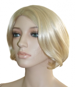 Prezentare Peruca Manechin Plastic, Culoare: Blond Cenusiu