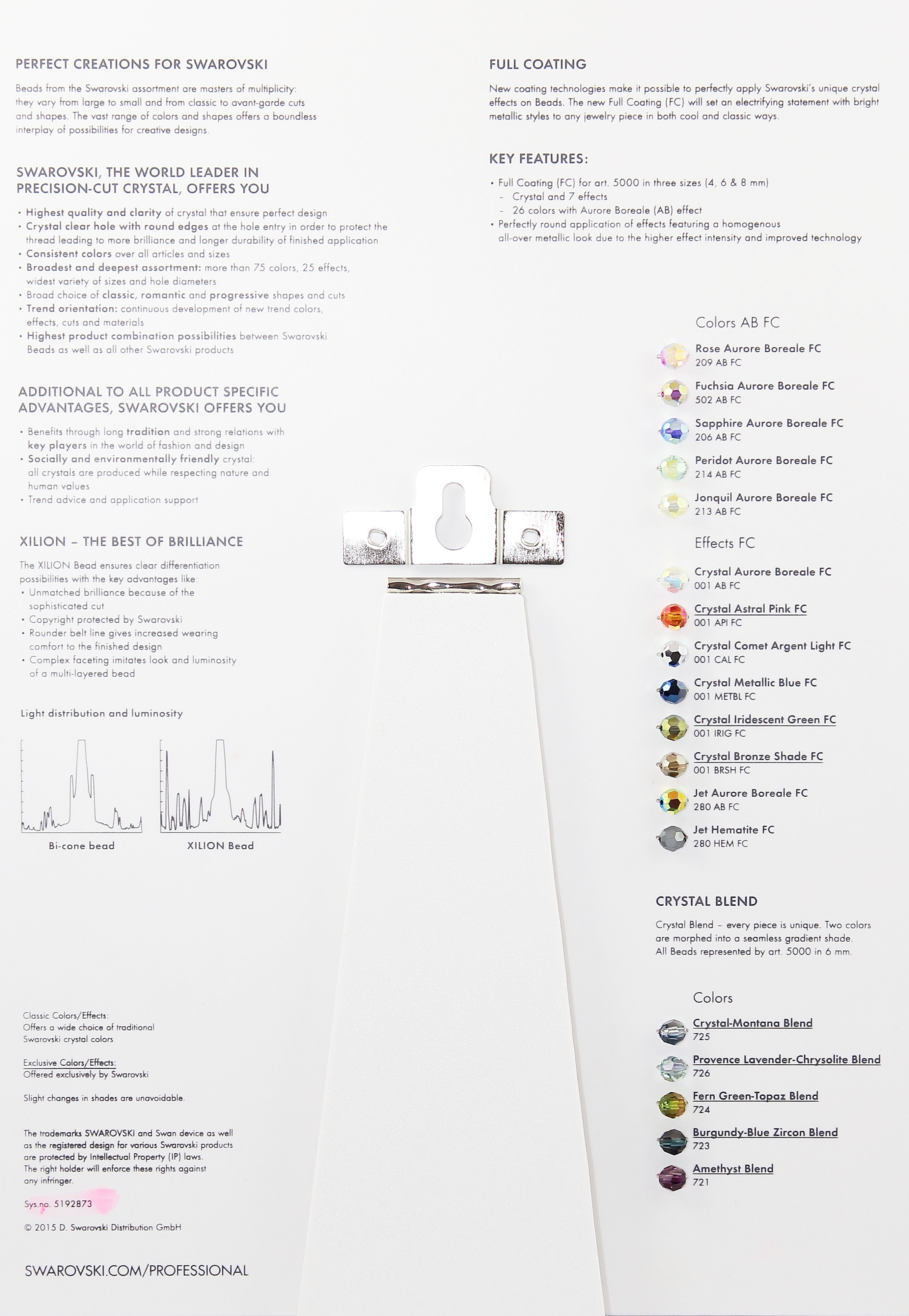 Cartela Culori pentru Margele Swarovski Elements - 3