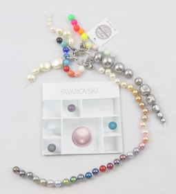 Cartela Culori pentru Cristale Hotfix si NoHotFix Swarovski Elements - Mostrar Culori, Marimi si Forme Perle Swarovski Elements