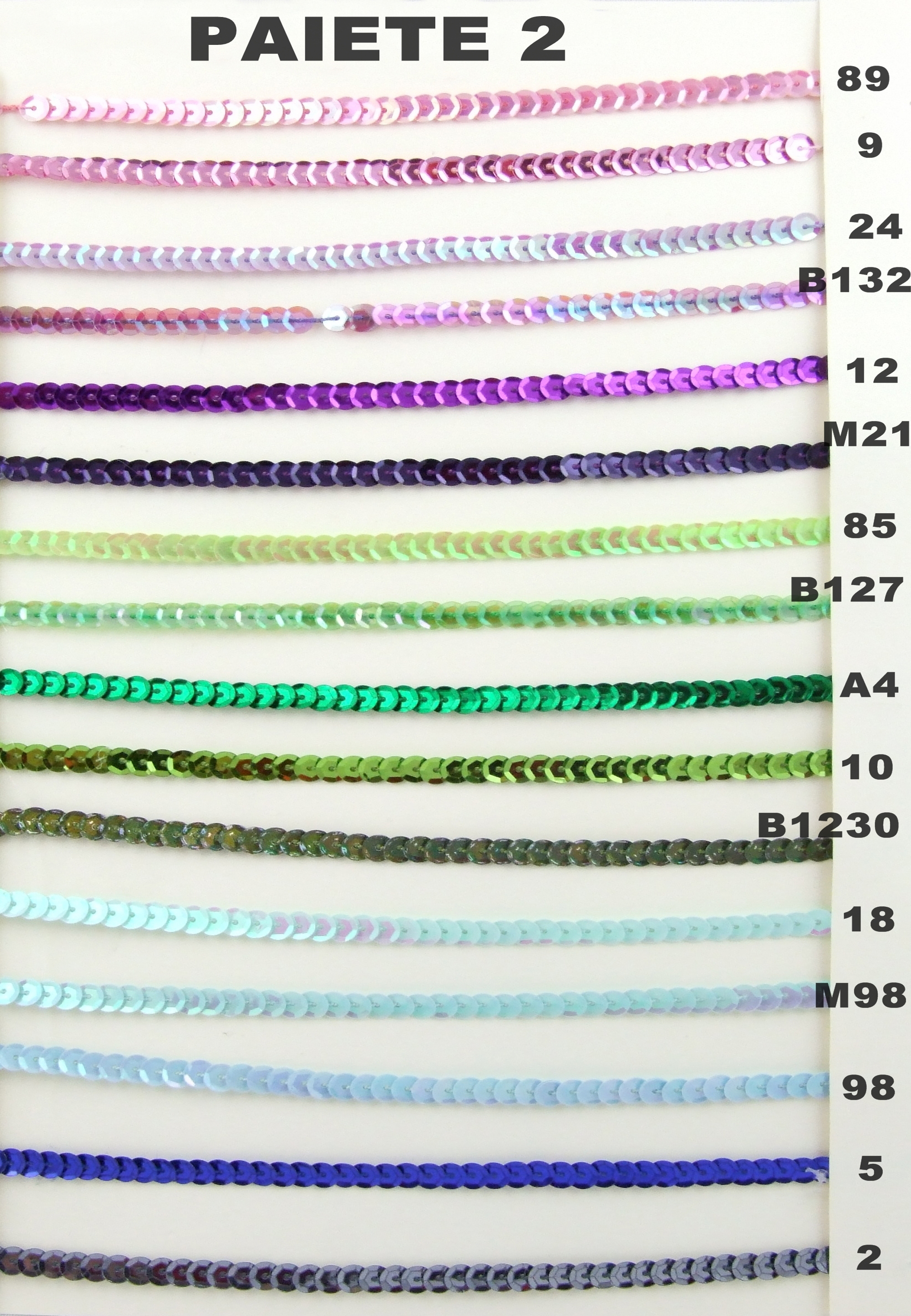 Paiete Decorative, diametru: 6 mm (91.44 metri/rola)Cod: PAIETE-2 - 8