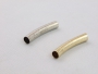 Metal Jewelry Tube, lenght 35 mm (10 pcs/set) - 1