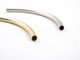 Metal Accessories - Metal Jewelry Tube, Round, lenght 110 mm (10 pcs/set)