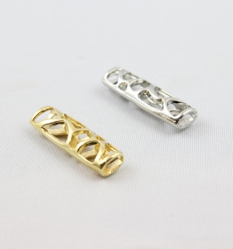 Inele Metalice Decorative, diametru 25 mm (10 buc/pachet)  - Tub Decorativ din Metal, lungime 3.7 cm (10 bucati/set) 