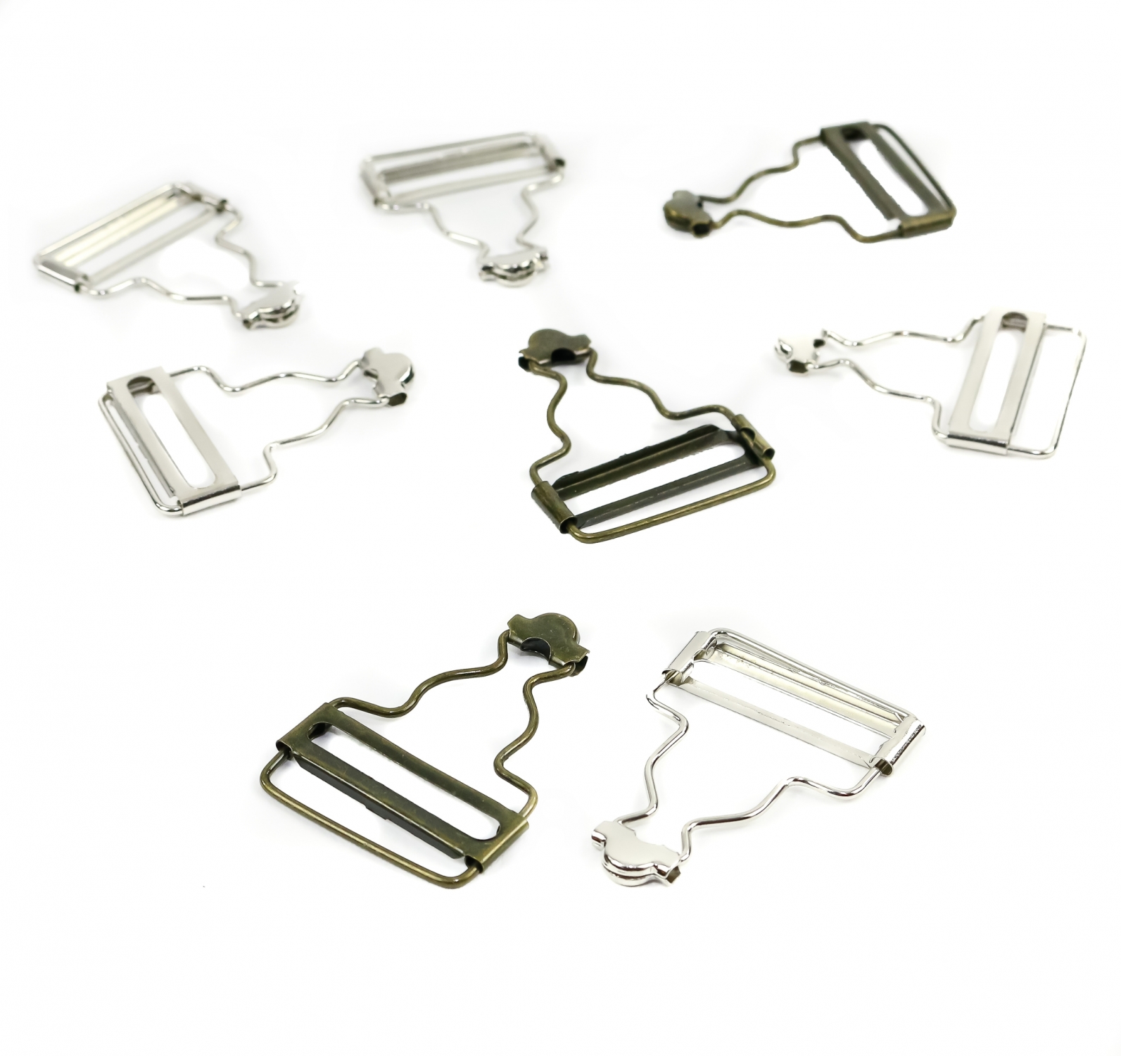 Metallic Buckles, 38 mm (100 pcs/pack)