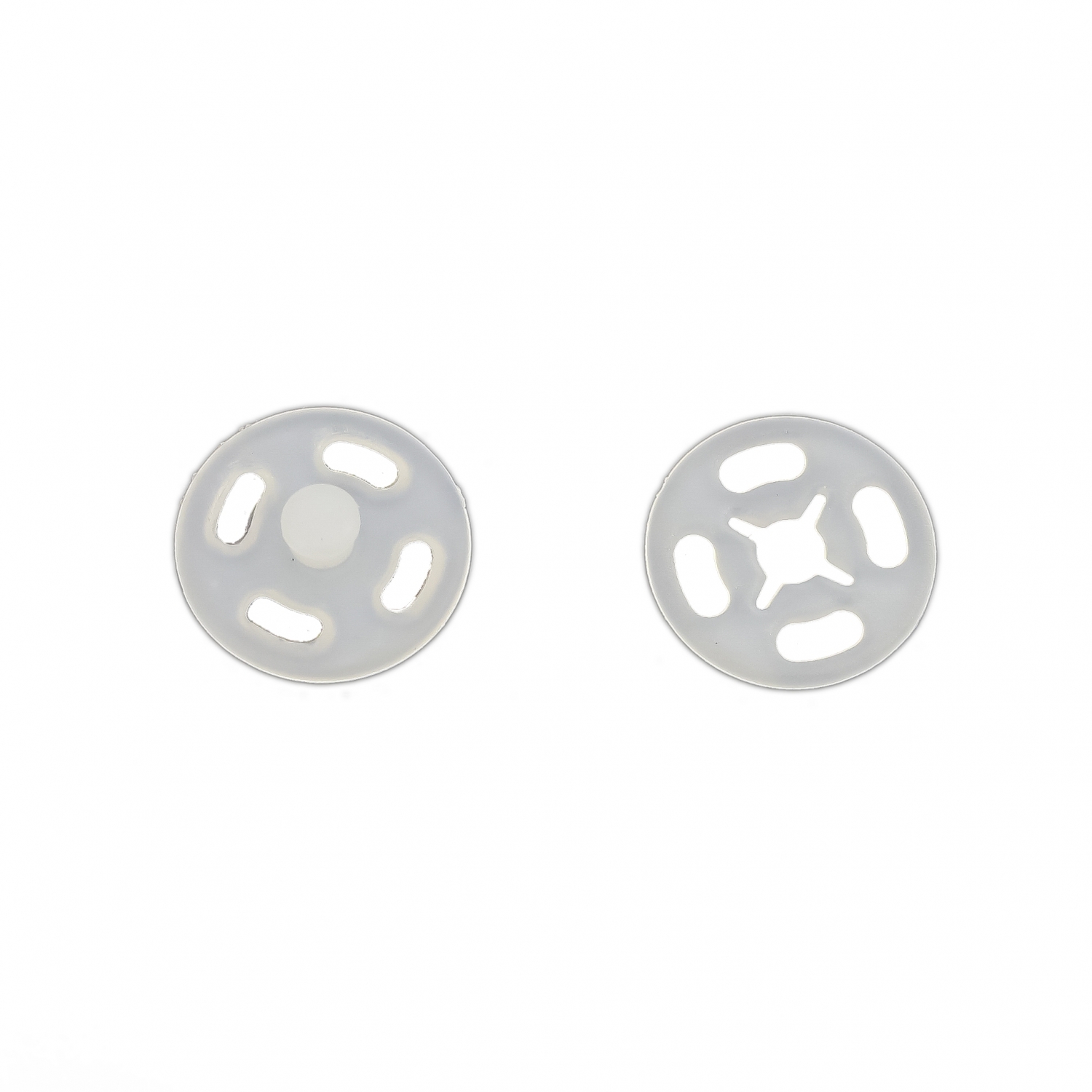 Capse de Cusut din Plastic, 13 mm, Alb, Transparent, Negru (1000 seturi/pachet)  - 7